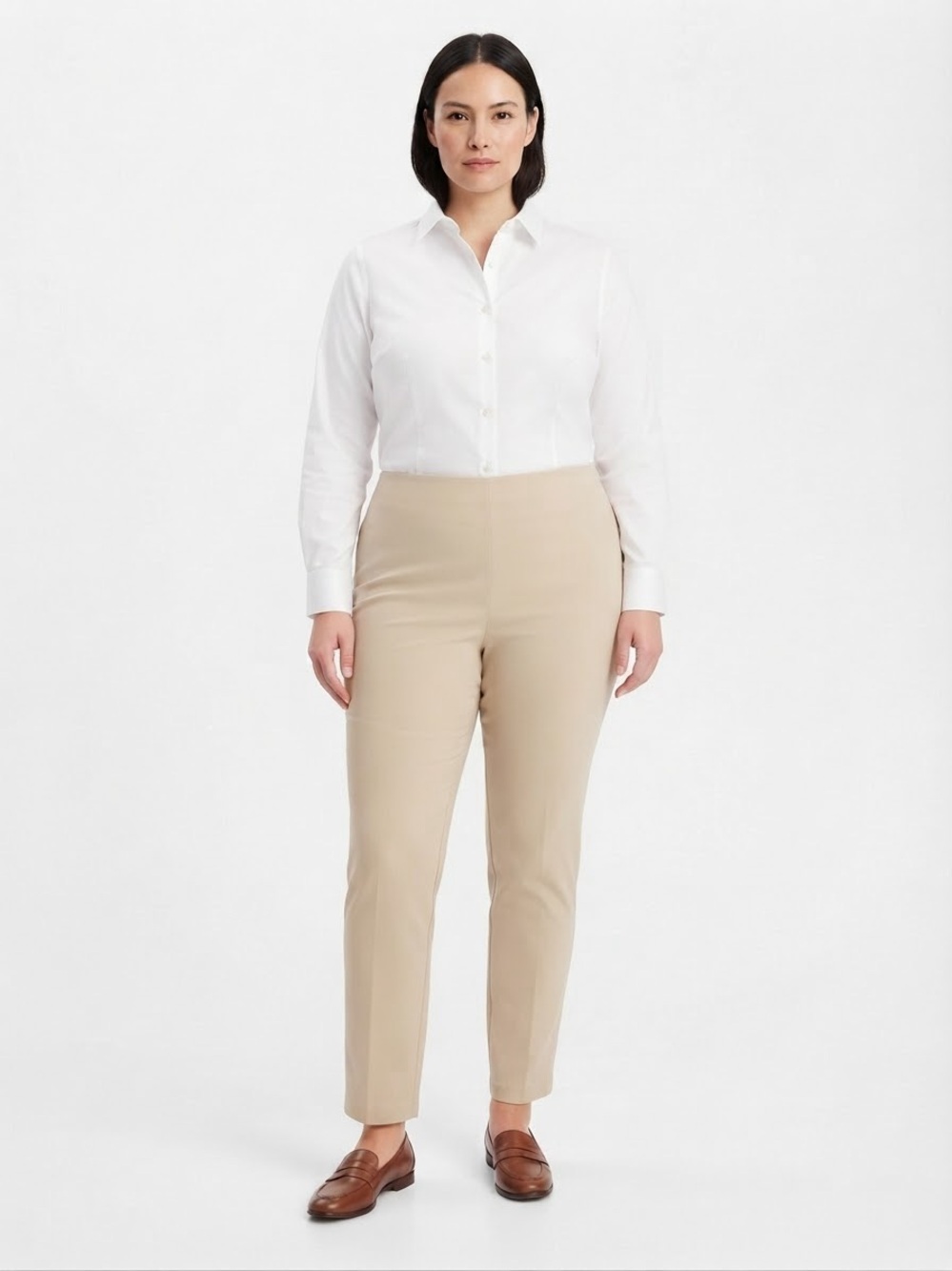 a new day Straight Leg Pants in Beige